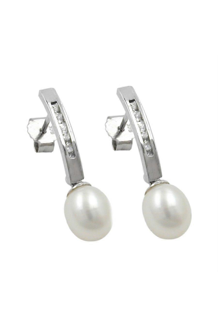 Earrings Studs Pearl 9k White Gold - Gl431252