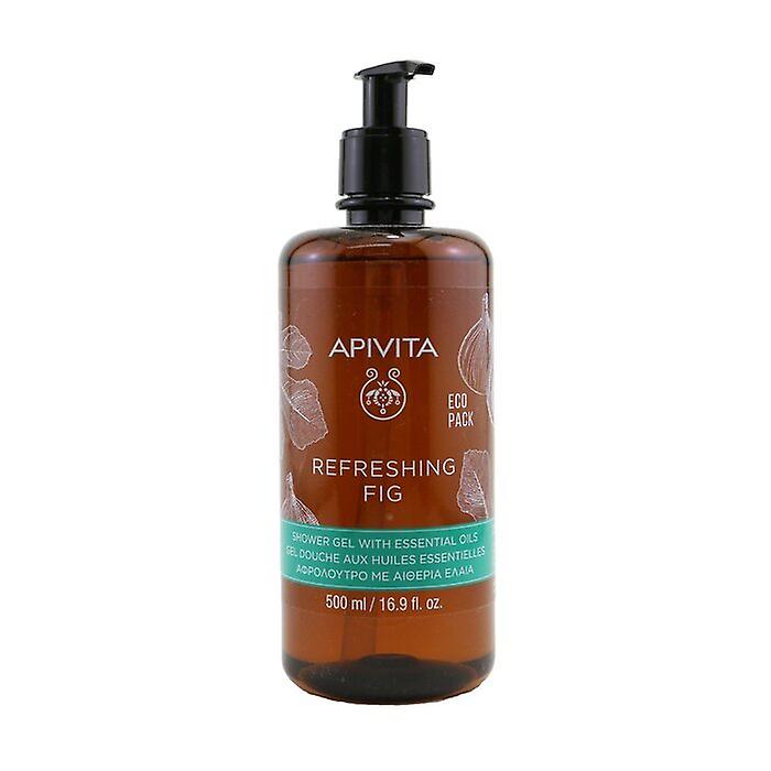 Apivita Refreshing Fig Shower Gel With Essential Oils - Ecopack 500ml/16.9oz