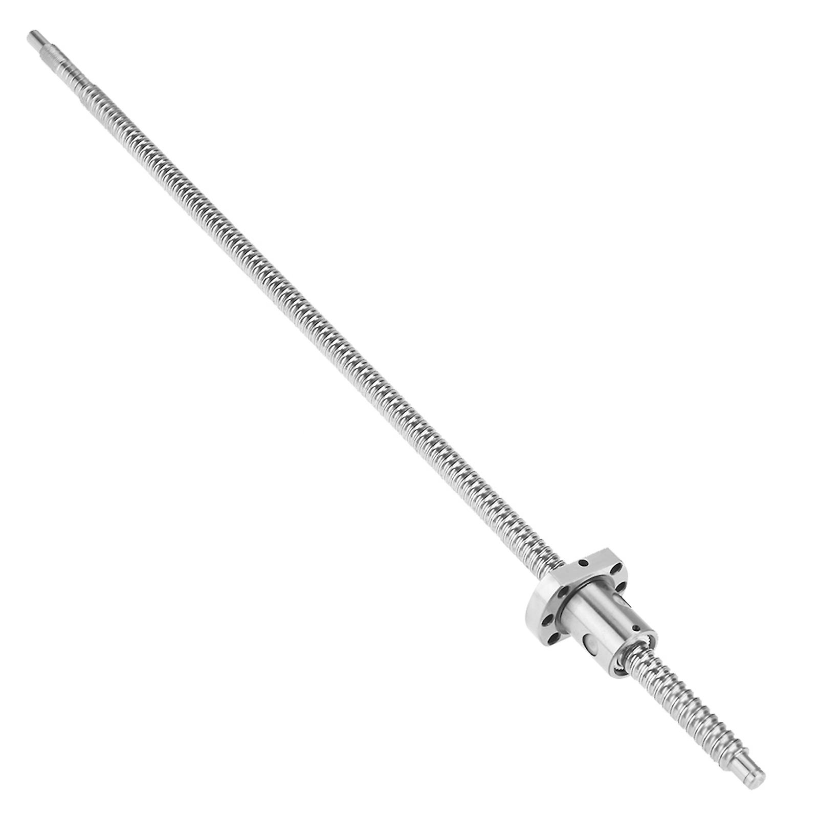 SFU1204 500mm Rolled Ball Screw, Anti-Backlash Ball Nut Without Side Supports