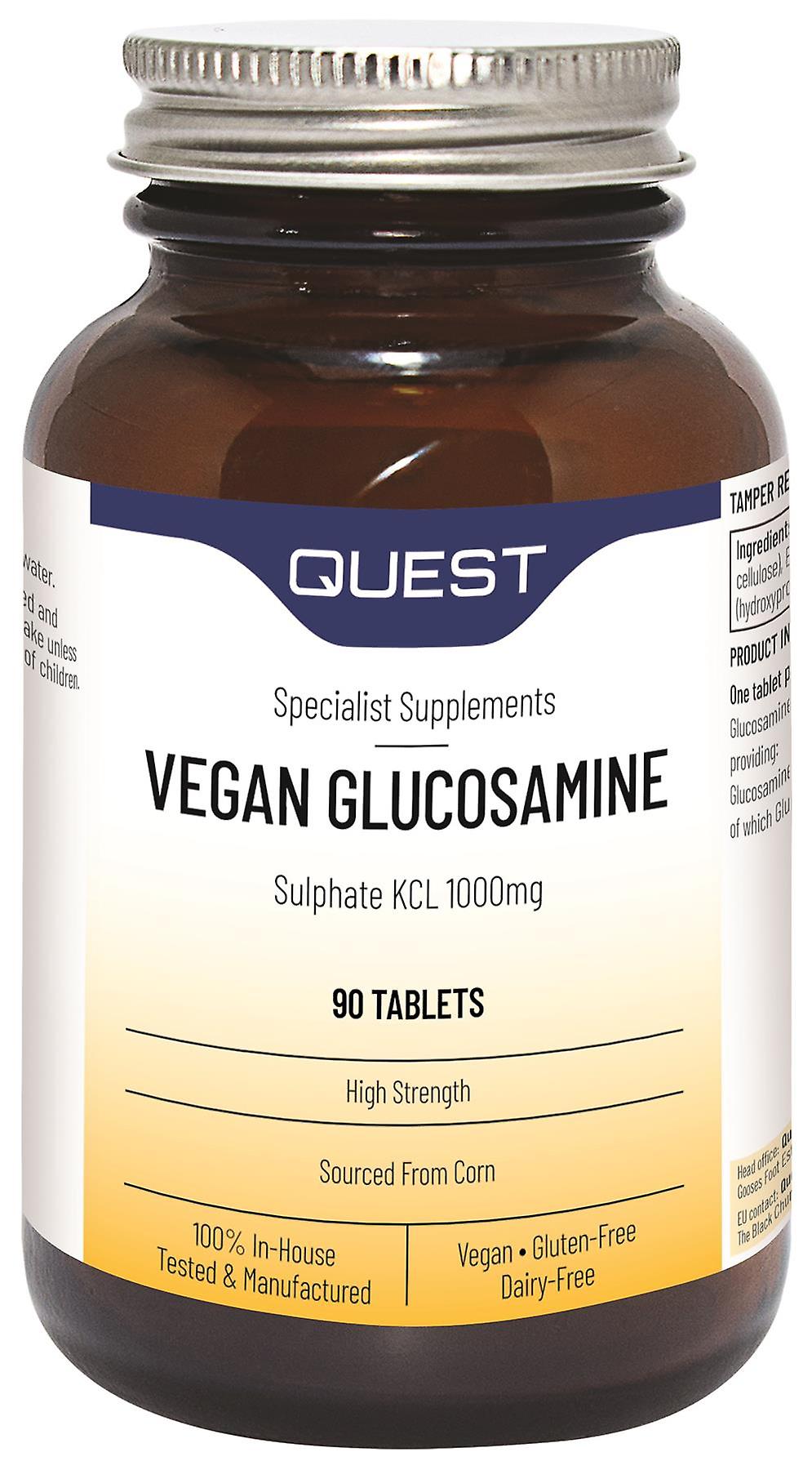 Quest Glucosamine Sulphate KCl - 1000mg - 90 Tablets