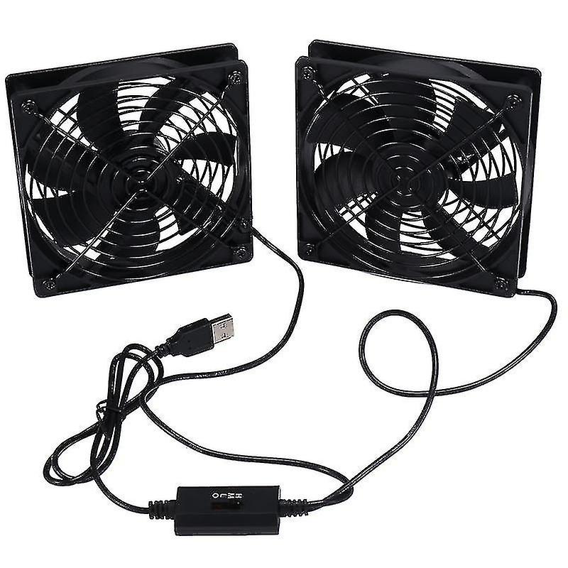 120mm 5v Usb Powered Pc Router Fans With Speed Controller High Airflow Cooling Fan For Router Mode