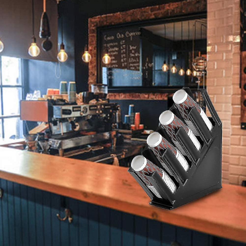 Cup Dispenser,countertop Coffee Milk Tea Cup Storage Holder Paper Cup ...