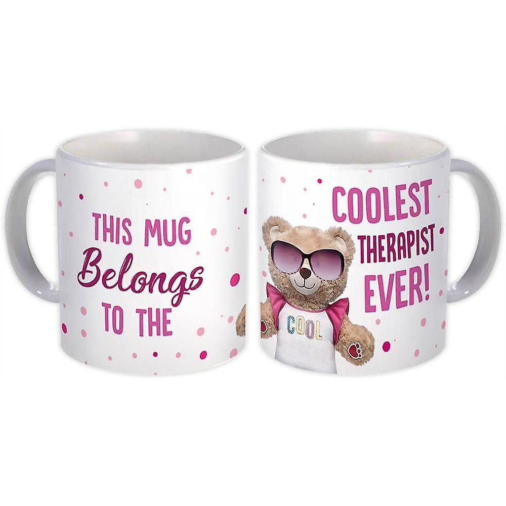 Gift Mug: Cool For THERAPIST Teddy