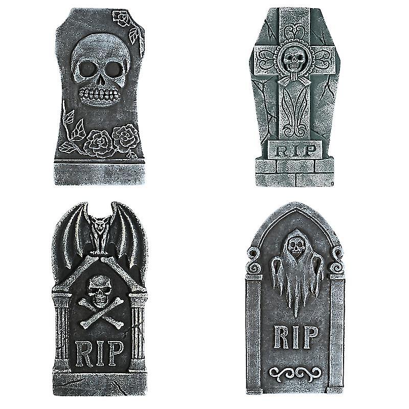 4pcs Halloween Tombstone