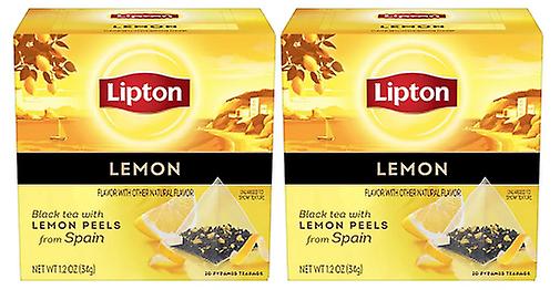 Lipton Lemon černý čaj Pyramida čajové sáčky 2 ks