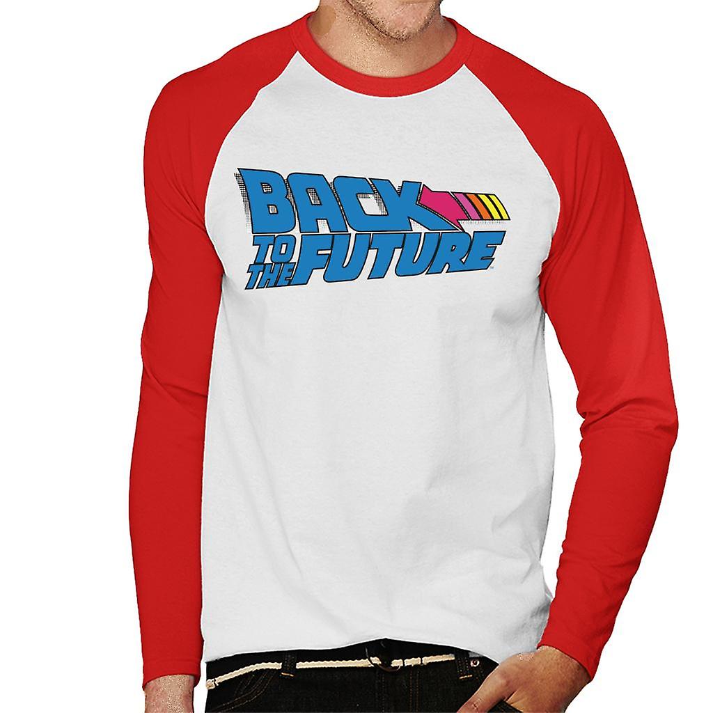 Back to the Future Stripped Arrow Men's Baseball Long Sleeved T-Shirt