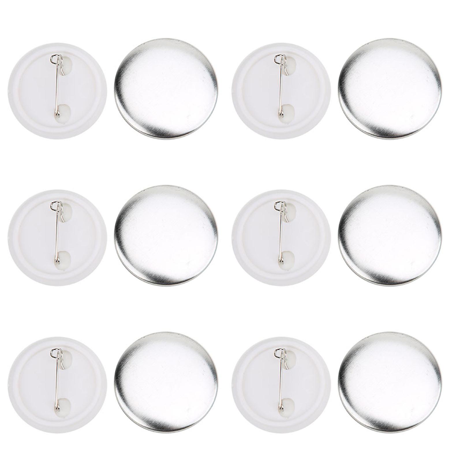 37mm Badge Pin Button Parts 100 Sets DIY Badge Making Supplies Craft Materials Kits for Custom Button Creation