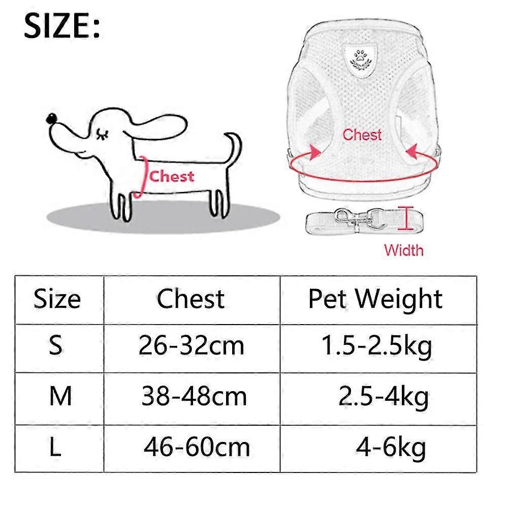 GYFDYM Nylon Mesh Cat Harness And Leash Breathable Kitten Cats Harnesses Small Dog Puppy For Pug