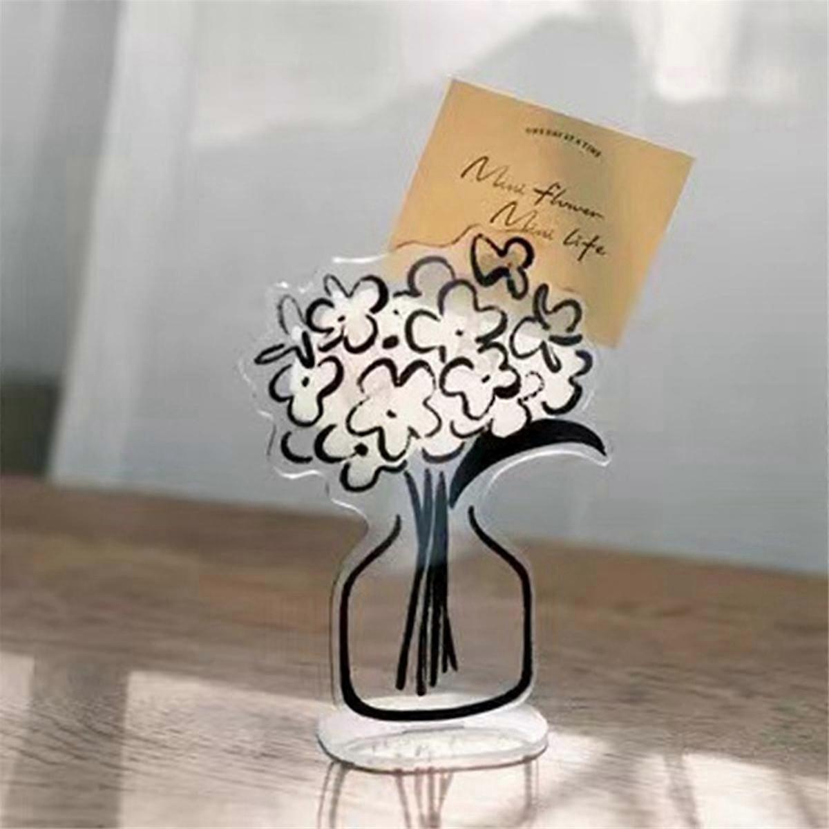 Flower Ornament Note Clip Advanced Dark Wind Flower Convenience Folder File Message Photo Message O