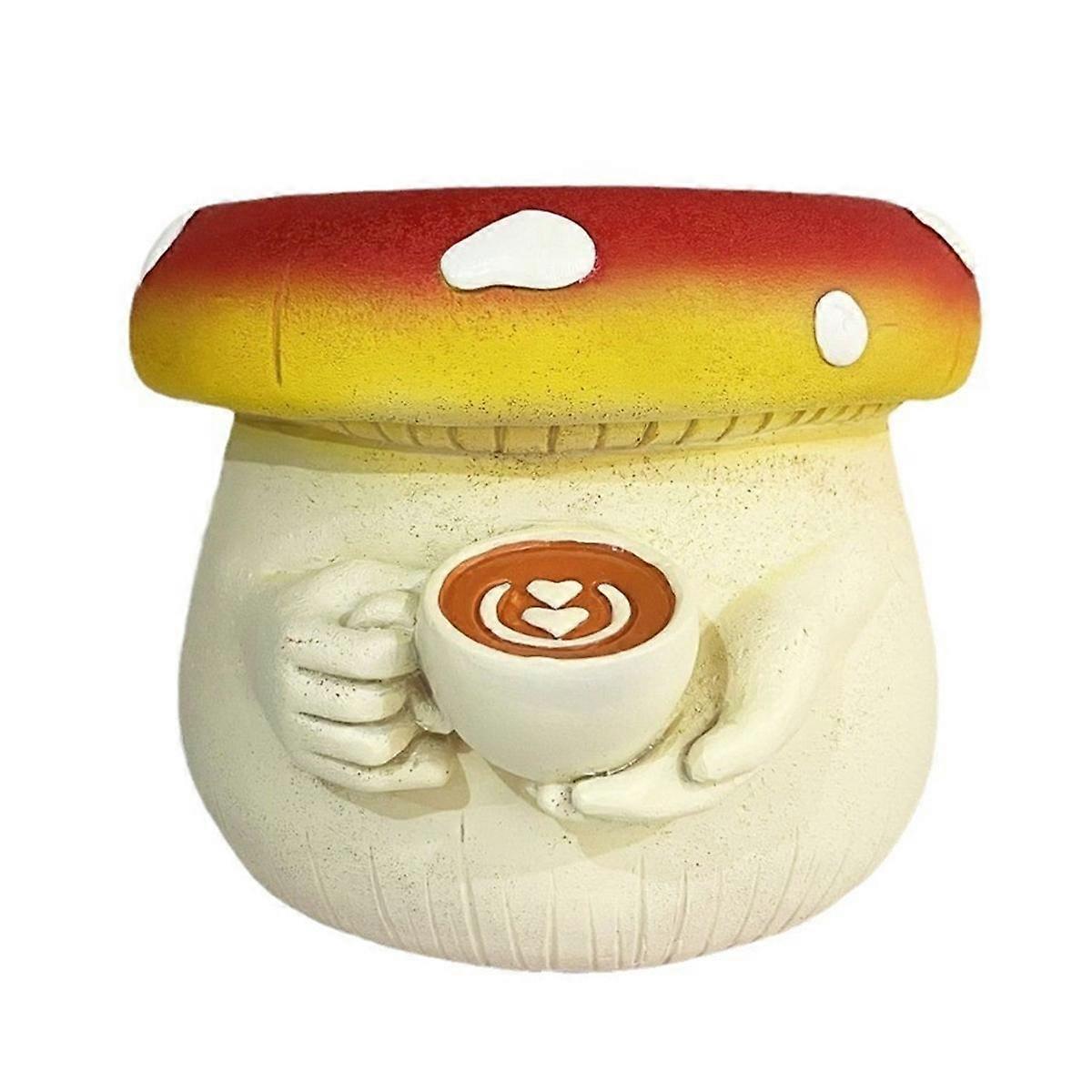 Cute Belly Mushroom Planter, Colorful Unique Succulent Pots with Drainage, Rainbow Small Body Flower Pots for Plants A