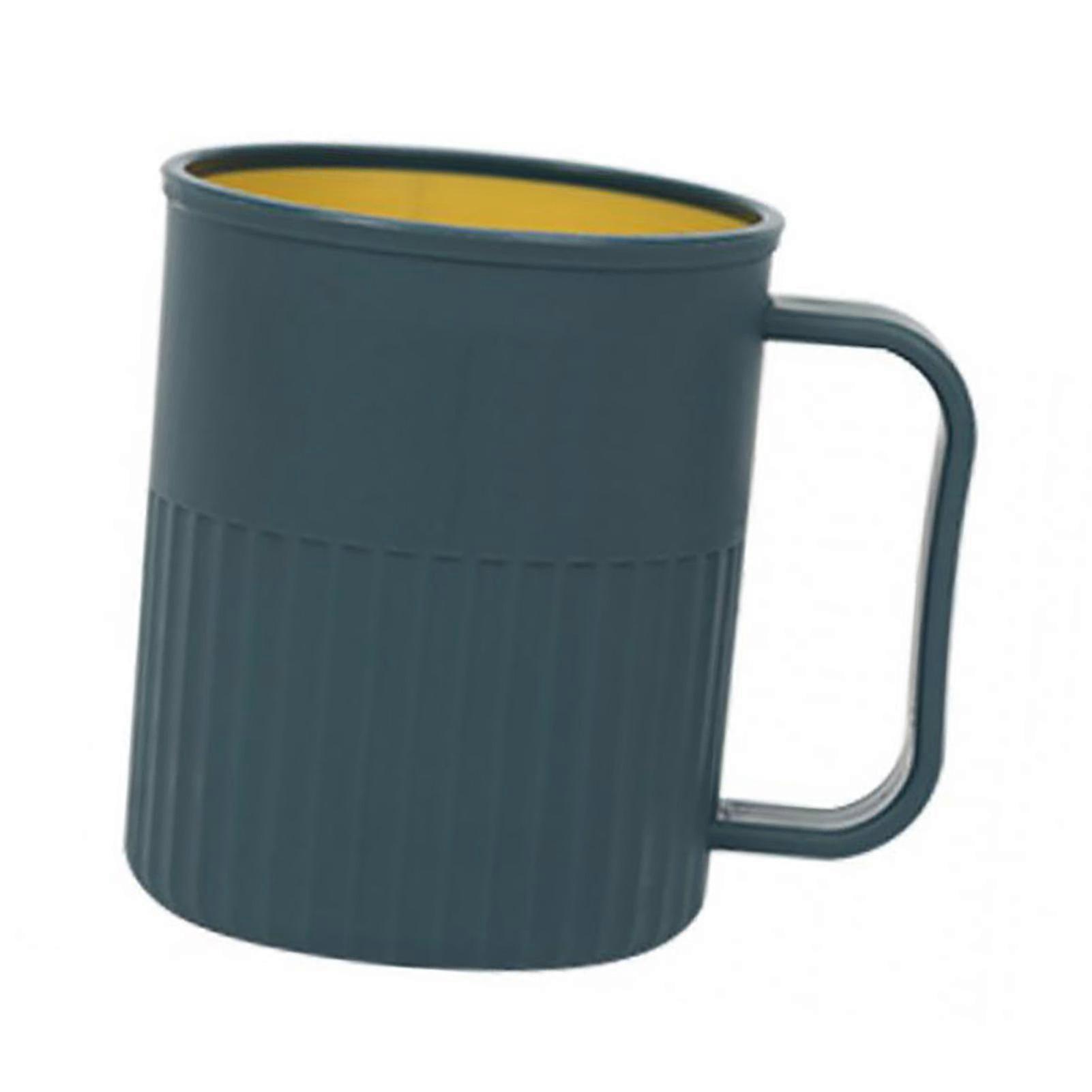 Eco-Friendly Toothbrush Holder Cup - Large Rinsing Storage - Blue