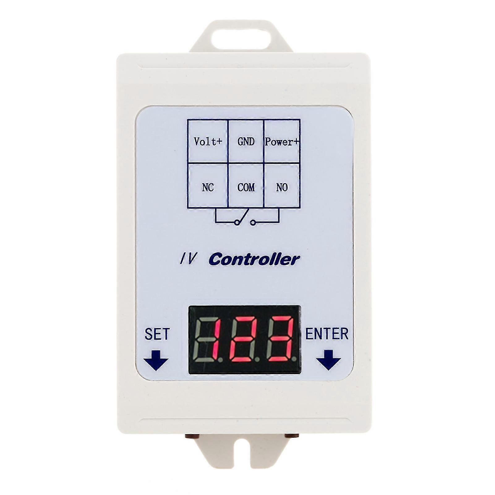 12V 24V DC LED Display Digital Voltage Meter Test Control Relay Timer Time Delay Switch Module with Case