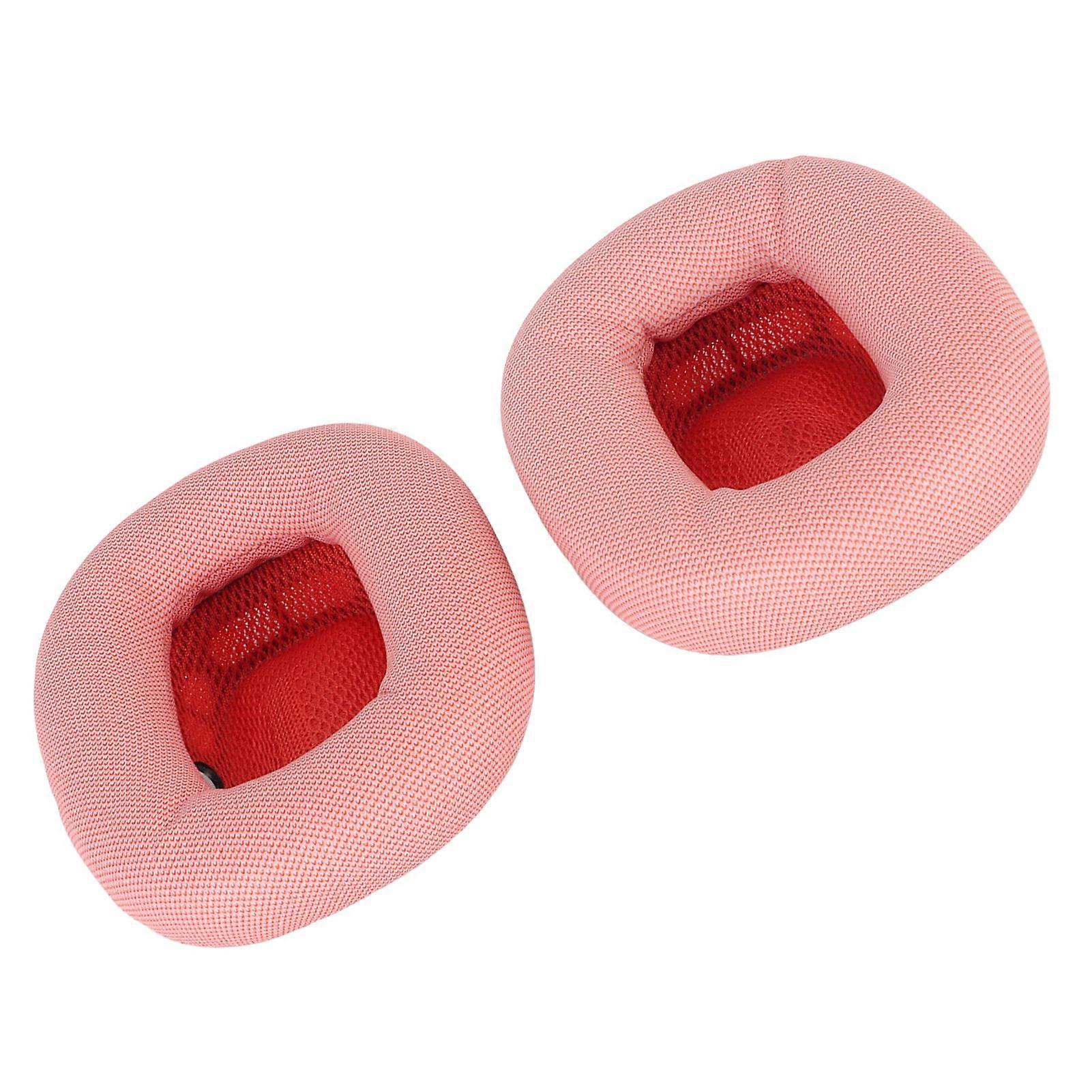 Replacement Ear Pad Protein Leather Memory Foam Soft Breathable Headphones Ear Cushions for IOS Earbuds MAX Pink
