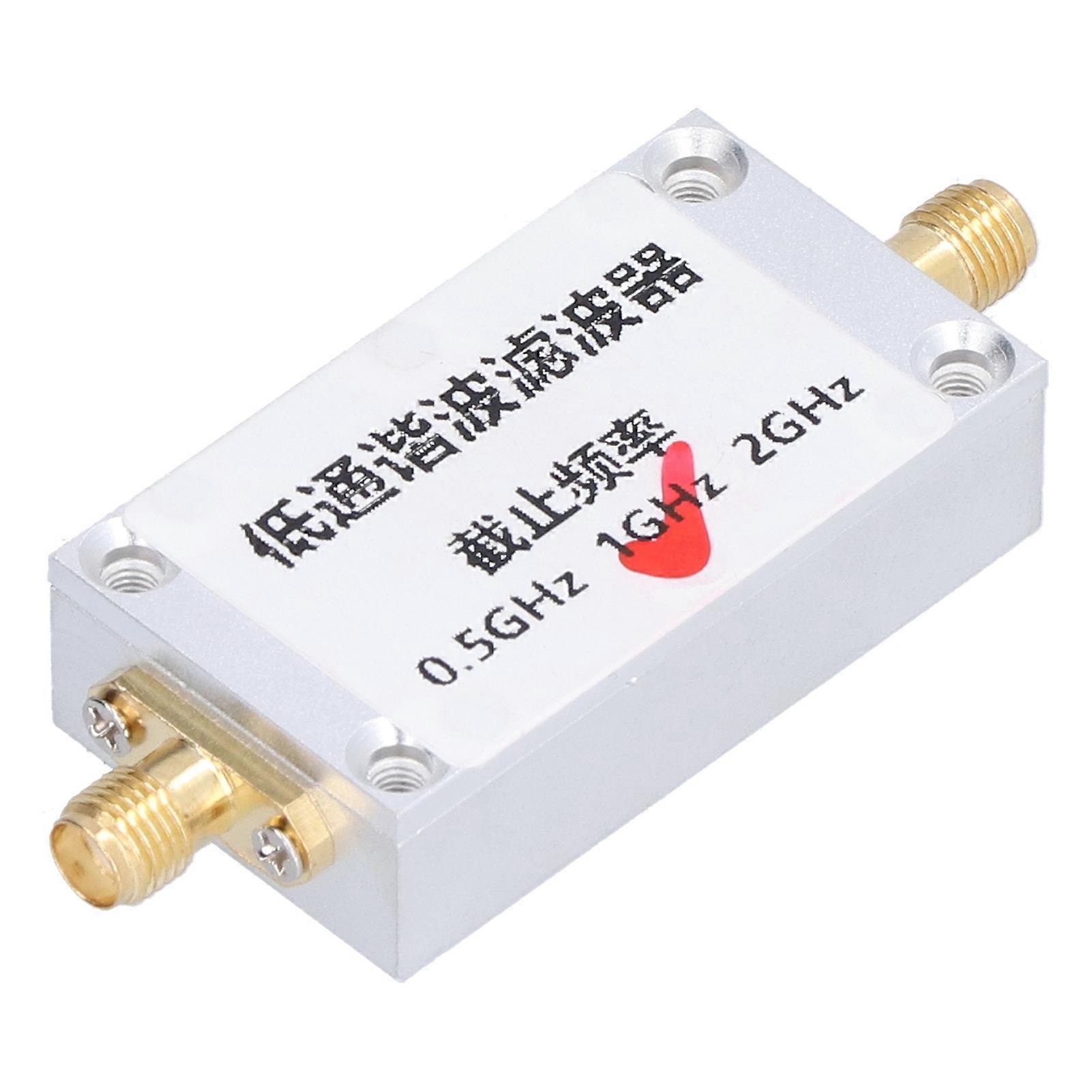 Harmonic Filter ADF4351 SMA Interface 1GHZ Cutoff Frequency CNC Aluminum Alloy Shell Low Pass RF Filter
