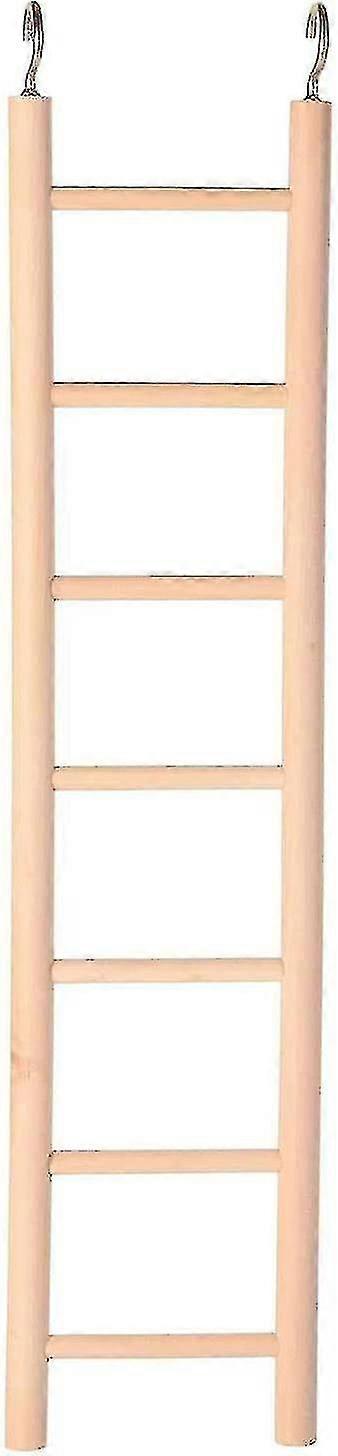 Holzleiter mit sieben Teppichen, beige, 32 cm