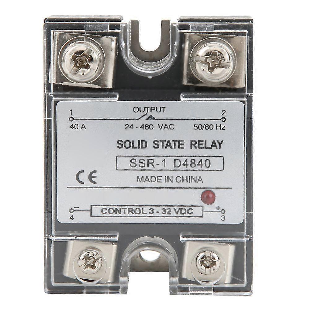 SSR-40-DA Solid State Relay SSR Solid State Module DC-styrd AC 40A 3-32VDC YEMAA