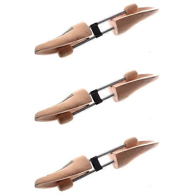 3 Pair Unisex Wooded Tree Stretcher Shaper Shoe Care