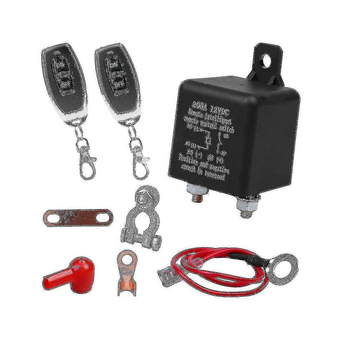 Remote Battery Disconnect Switch, Wireless Remote Control Battery Disconnect Switch, 12v 200a Dual-YuJia