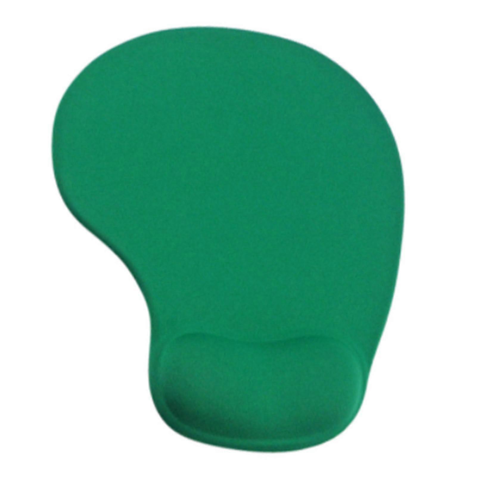 Ergonomic Design Wrist Rest Mouse Pad - Soft and Comfortable Pain Relief Silicone Mouse Pad, Green Color, OPP Packaging