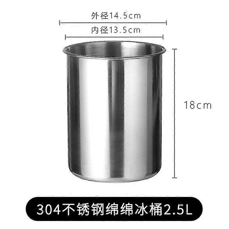 Ice Cube Bucket Stainless Steel Drinks Cooling Bucket Metal Ice Cube Bucket Holder For Party Bar