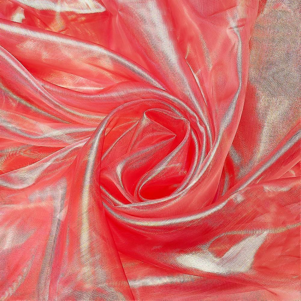 3.3 ياردة الأورجانزا النسيج قوس قزح المتدرج الدانتيل قزحي ألوان ثلاثية الأبعاد شاش النسيج لفستان الزفاف ستارة التصوير الخلفية DIY اللوازم ديكور