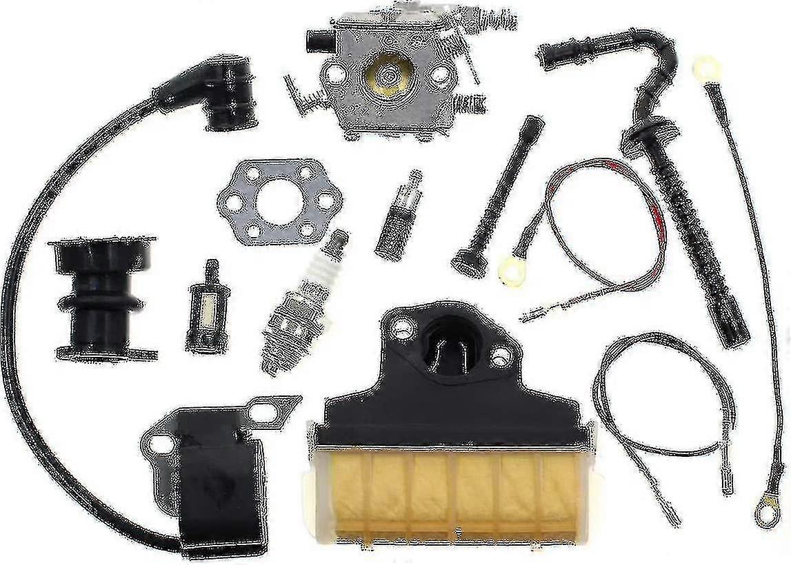 Carburetor For Stihl 021 023 025 Ms210 Ms230 Ms250 Chainsaw Carb With 1123 160 1650 Air Filter Ignition Coil Fuel Line Tune Up Kit Replace Walbro Wt28