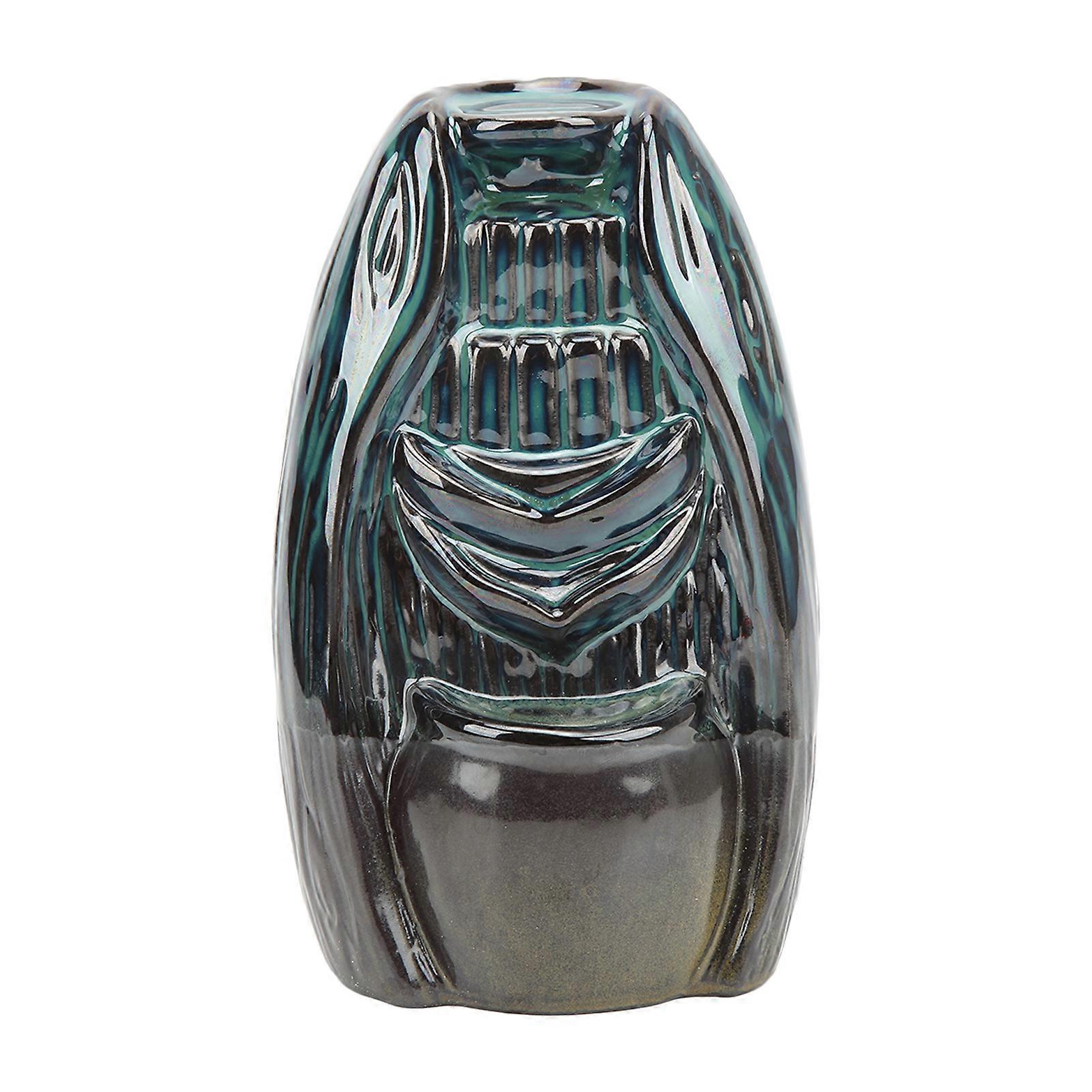 Backflow Incense Burner Ceramic Material Exquisite Unique Glazed Design Waterfall Aroma Burner Ornament