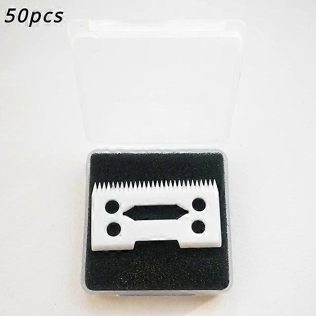 New 2/10/50pcs 2-holes 28 Teeth Clipper Blade Ceramic Cutter For Hair Remove With Box Package