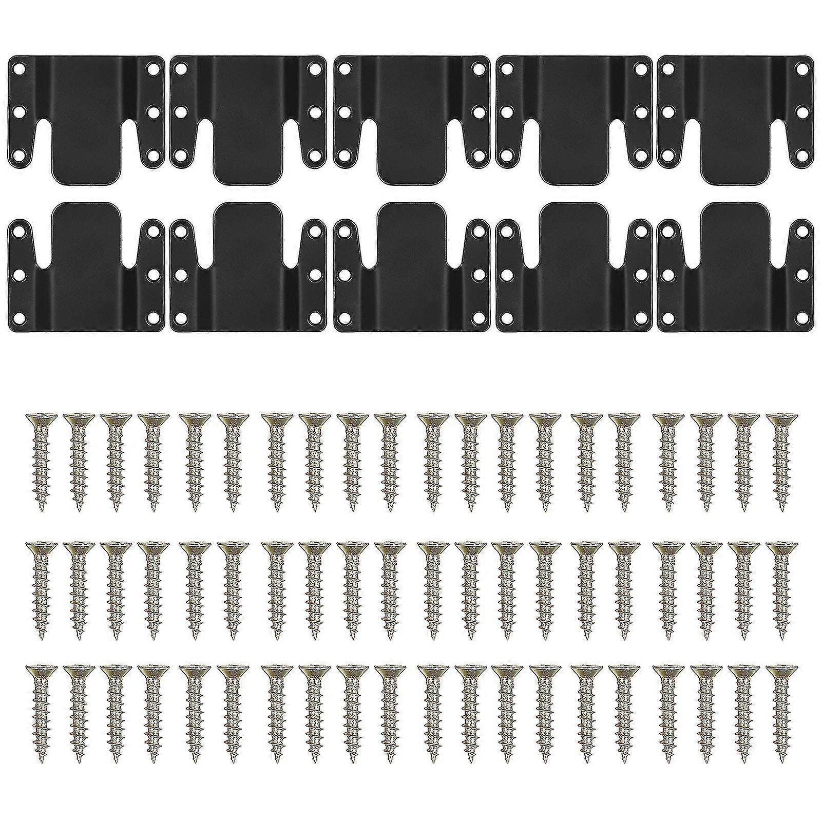 10Pcs Sectional Couch Connectors, Universal Sectional Sofa Interlocking, Easy to Install Couch Clips for Sectionals Sturdy Furniture Connectors Sofa C
