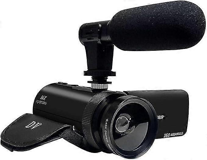 מצלמת וידאו מצלמת וידאו עם מיקרופון Videosky Fhd 1080p 16mp Vlogging מצלמות YouTube 16x מצלמת וידאו מצלמת וידאו זום דיגיטלית מצלמת וידאו