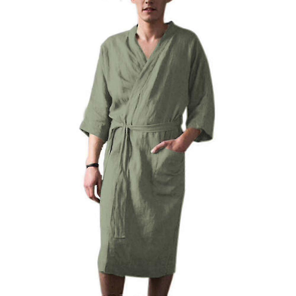 Men's And Women's Long Linen Nightgowns