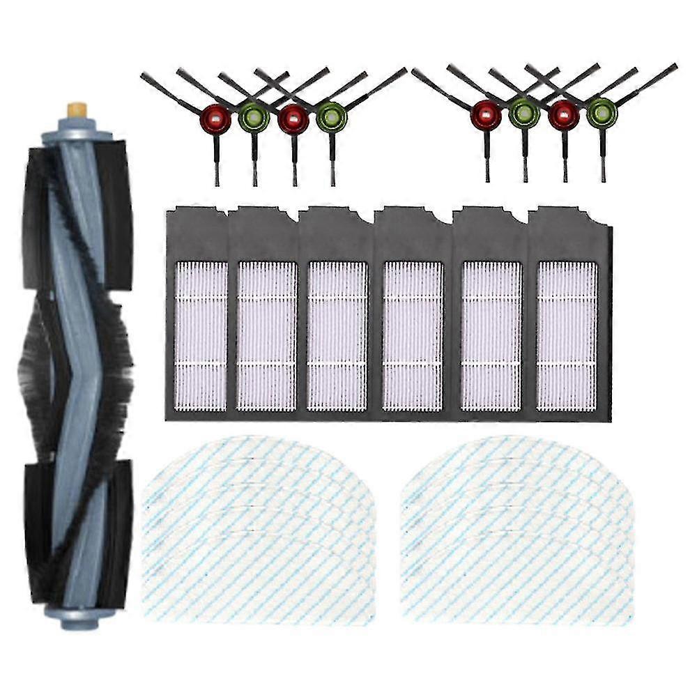 25pcs Main Side Brushes Hepa Filter Mop Cloth Compatible With Ecovacs Deebot T10