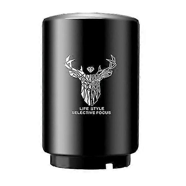 Mini Cigar Ashtray Ceramic Cigarette Ashtray For Indoor And Office(black)