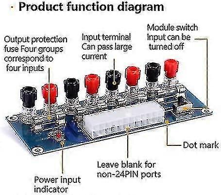 2 Pack Xh-m229 24 Pins Benchtop Power Board Computer Atx Power Supply Breakout Adapter Module Desktop Computer Chassis Power Supply Atx Transfer To Ad
