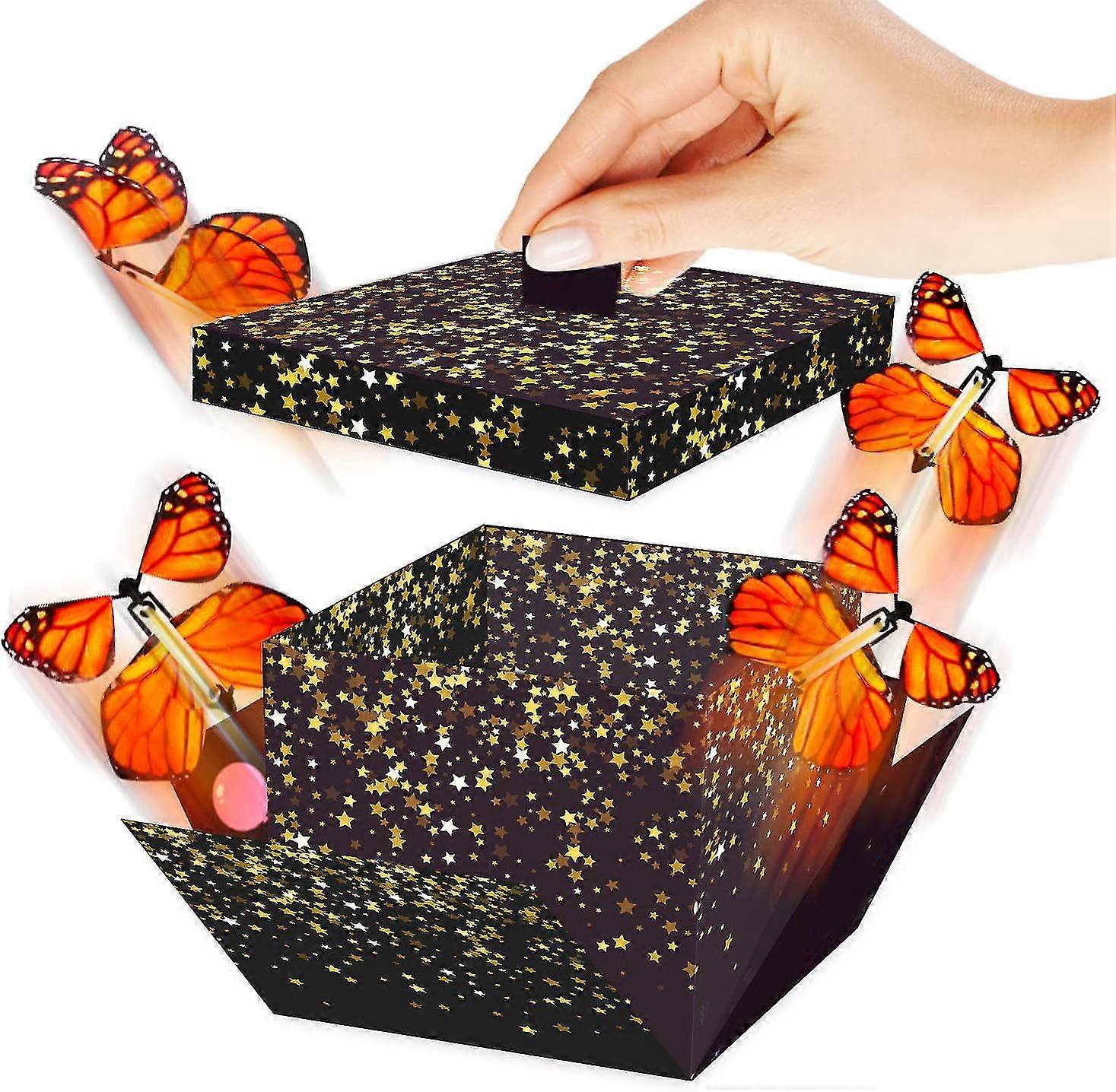 발렌타인 데이 깜짝 선물 상자 날아 다니는 나비, 깜짝 날아 다니는 나비 상자, 생일