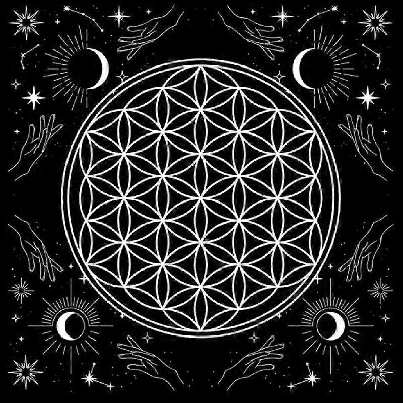 Metaphysical Game Mat Pendulum Divinations Altar Tablecloth Board Game Card Pad
