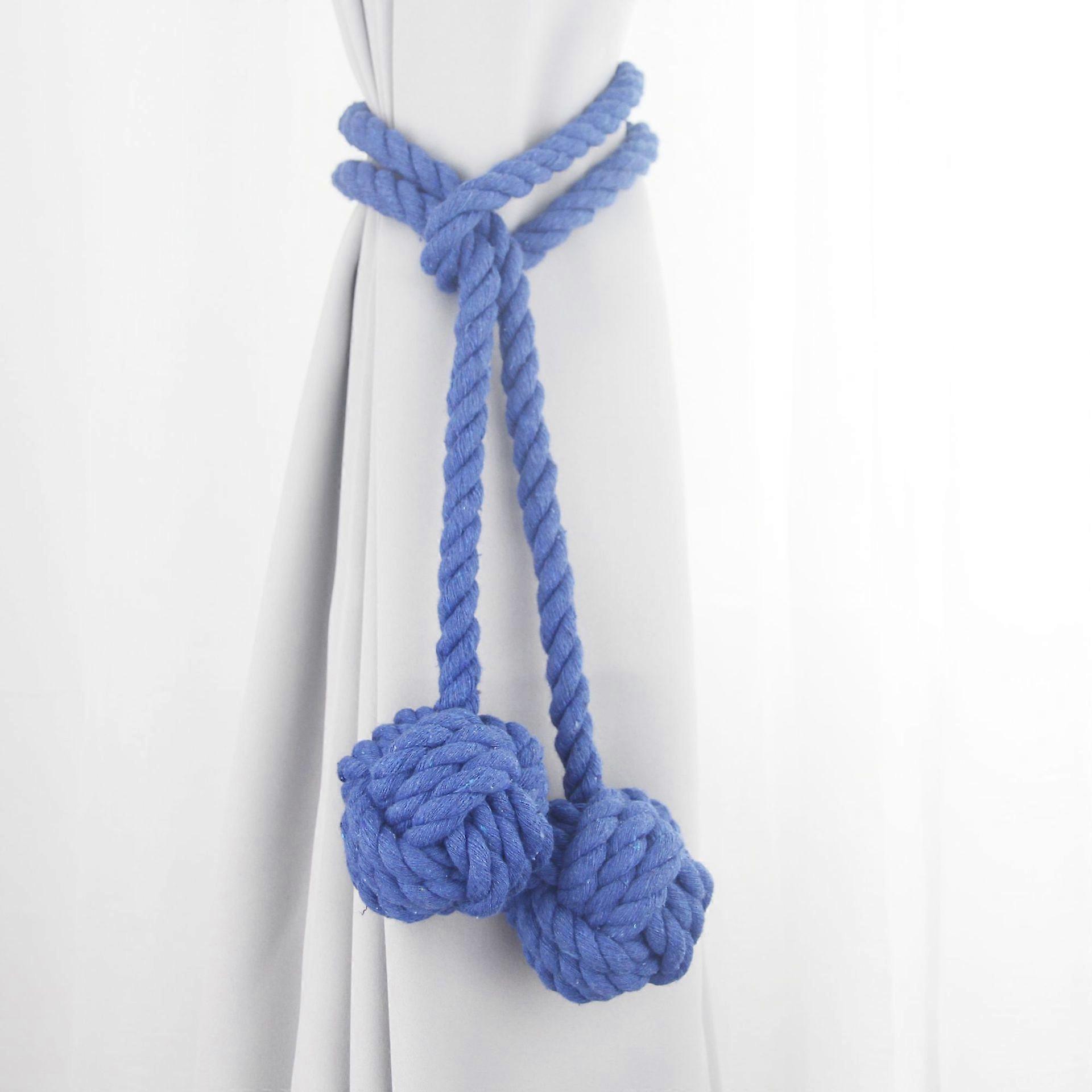 2pcs Rural Curtain Tiebacks, Handmade Curtain Ropes Holdbacks, Retro Drapery Tiebacks Tie Band