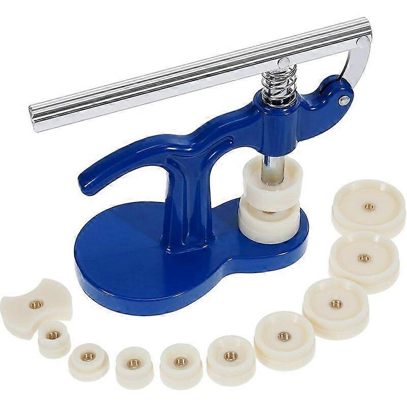 Complete Kit (13 pieces) compatible with watch repair, with stem/watchmaker's press and 12 dies included
