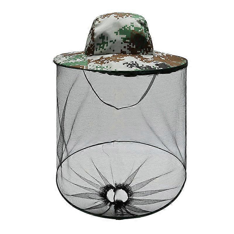 Round beekeeper hat with veil/mosquito net, 2pcs cap