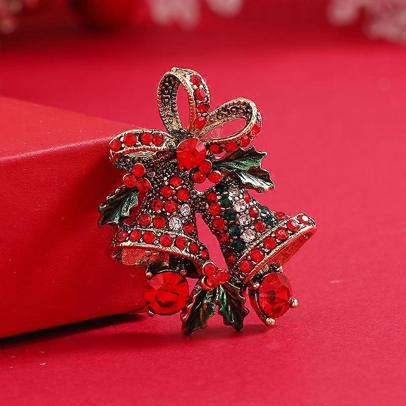 bell Christmas Brooch,gold