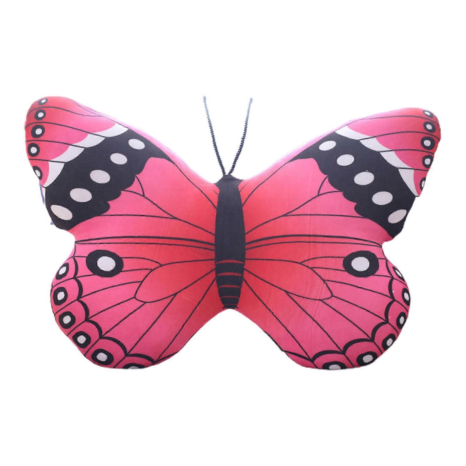 Butterfly Plush Pillow Vivid Look Soft PP Cotton Filling Animal Doll Plushies Companion Sofa Pillow Stuffed Animal Pillow Simulation Insect Plush Toy 