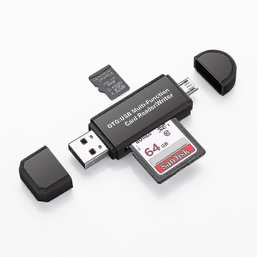 Type-c Micro Usb Three-in-one Otg Multi-function Card Reader
