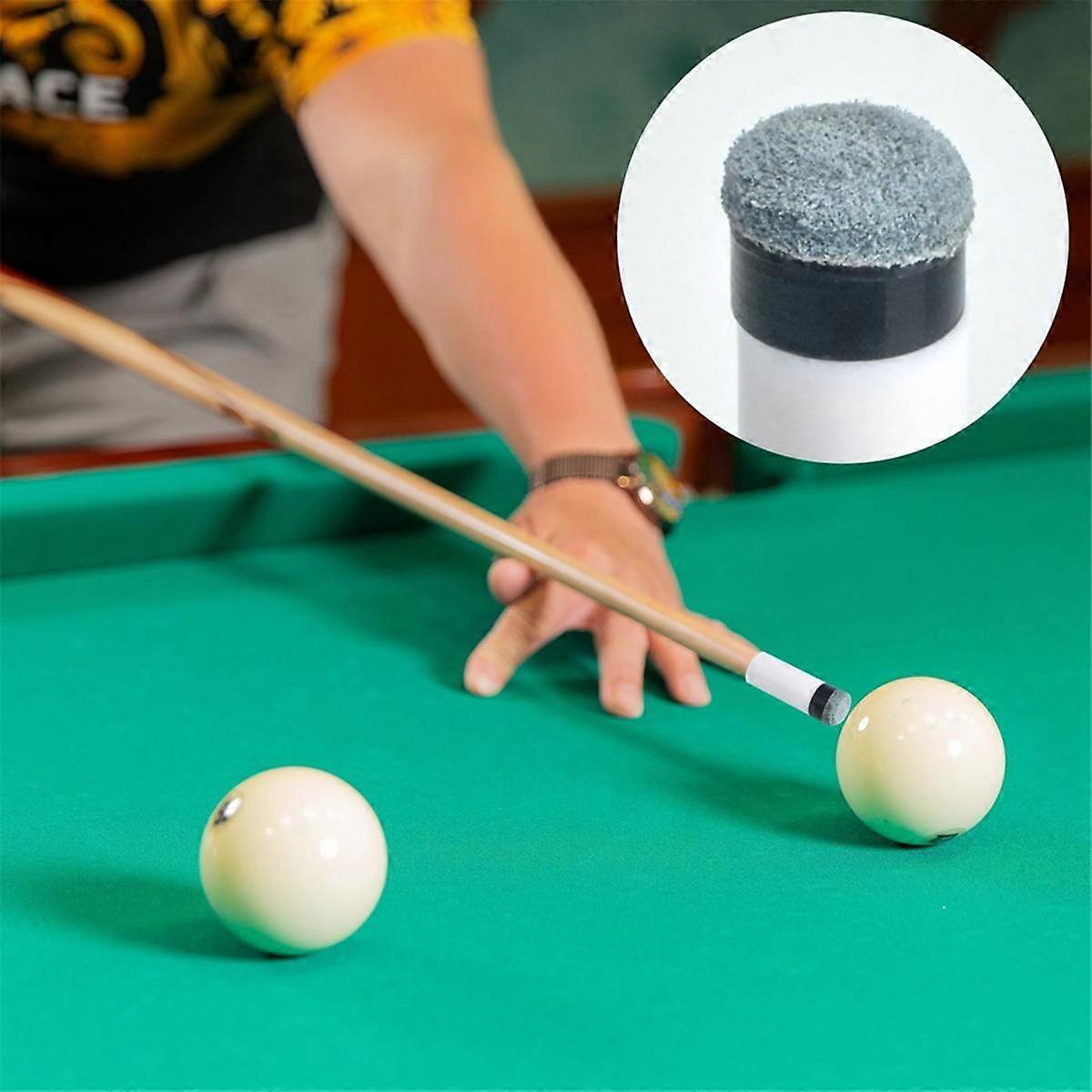 Uxcell 4-Pack 12mm Medium Laminated Pool Cue Tips - Black, Glue-On For Billiard Sticks