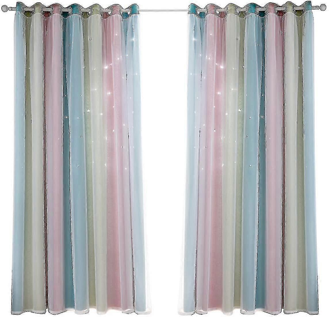 Double Hollow Star Curtain