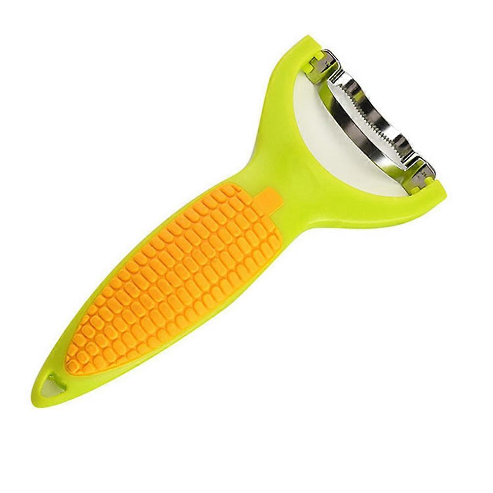 Corn Peeler Corn Thresher, Stainless Steel Corn Stripper with Handle Quick Corn Kernel Cutter Tool