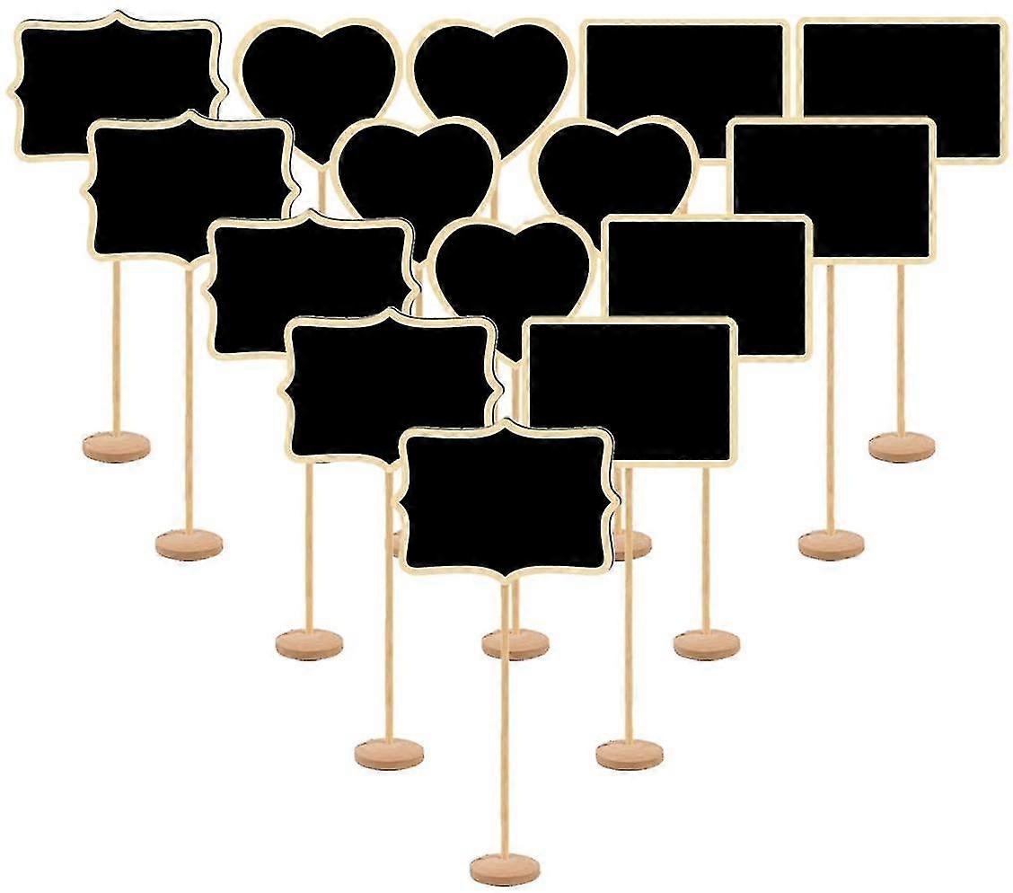 15db Mini tábla tábla állvánnyal Fa ételtáblák Mini tábla A