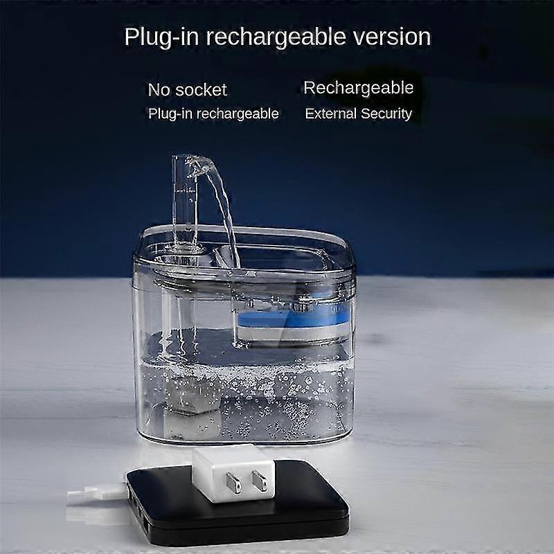 2.2l Water Fountain Filter Automatic Sensor Drinker For Pet Water Dispenser Auto Drinking