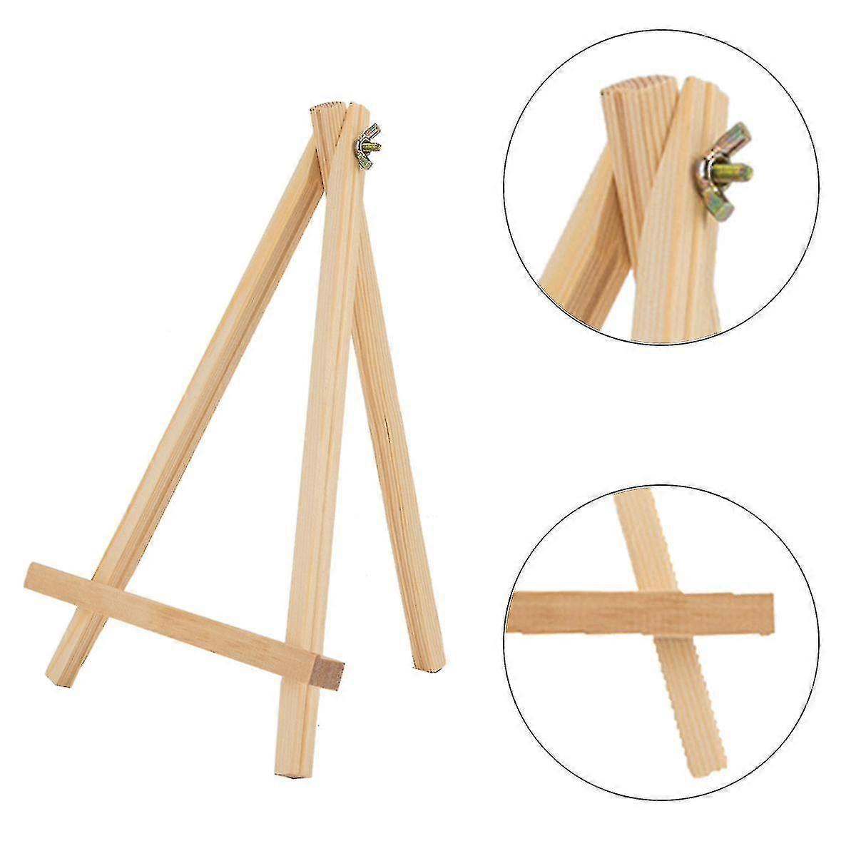 Wooden Table Easel - 30cm - Small Natural Pine Wood Easel For Displaying Canvases, Pictures And Log Frames