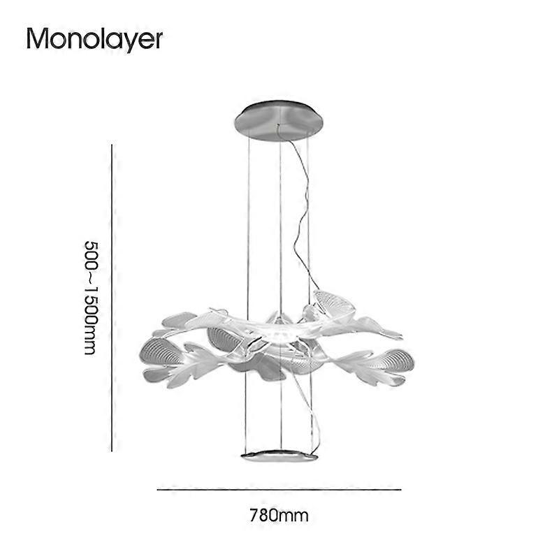 Lampada a sospensione in acrilico a LED creativo Lampada da clorofilia dal design italiano Lampada a sospensione in acrilico moderno Apparecchio acrilico trasparente