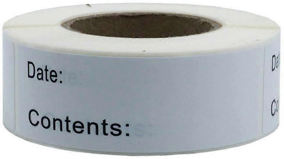 2 self-adhesive labels, 250 adhesive kitchen labels, freezer labels, date labels, jar labels